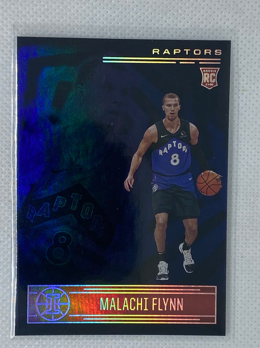 2020-21 Illusions Basketball Sapphire Blue SP #195 Malachi Flynn Raptors
