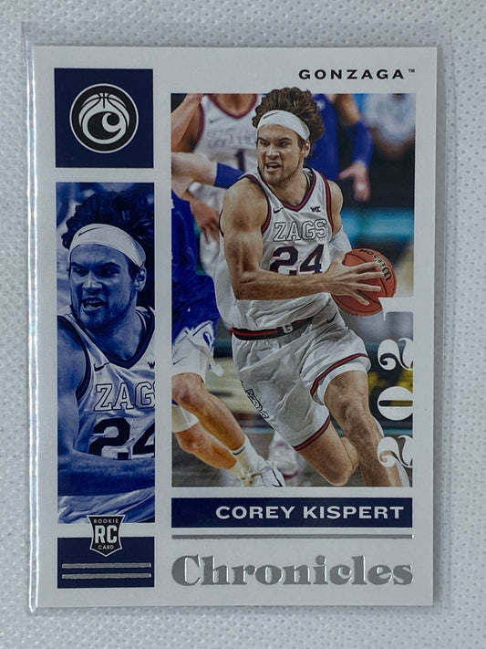 2021 Panini Chronicles Draft Picks Base Rookie Card Corey Kispert #8 Washington