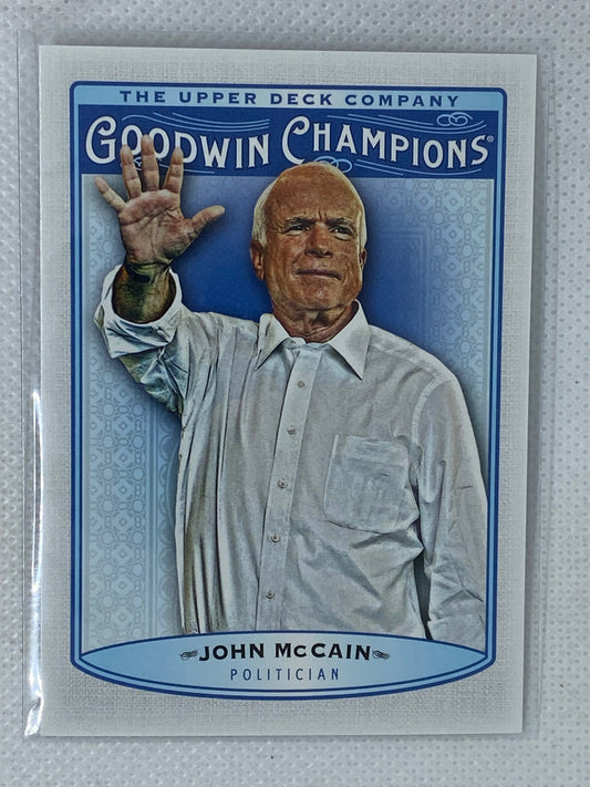 2019 Upper Deck Goodwin Champions John McCain #38 U.S. Politician Senator