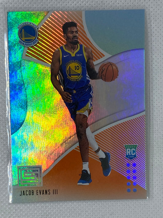 2018-19 Panini Status Rookies 1 Orange Jacob Evans III #121 Rookie RC
